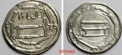 World Coins - 115HH6Z) ABBASID CALIPHATE, FIRST PERIOD : AL-MANSOUR, 136-158 AH / 754-775 AD, AR DIRHAM (26.5 MM, 2.92 GRMS) STRUCK AT THE MINT OF AL-BASRA  IN THE YEAR 143 AH, SUPERB EF+