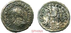 Ancient Coins - 639FL2Z) Probus, AD 276-282, AE Antoninianus, (22 mm, 3.74 grm) Cyzicus mint, Obverse: IMP C M AVR PROBVS P F AVG, Radiate, draped and cuirasseed bust right. Reverse: RESTITVTOR EX