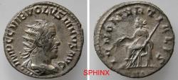 Ancient Coins - 960HG6Z) Roman Imperial, Volusian, AD 251-253. AR Antoninianus (4.05 grms, 21.5 mm); Antioch mint; Obverse: IMP C C VIB VOLVSIANVS AVG, Radiate, draped and cuirassed bust right. VF