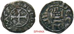 World Coins - 868EE22P) CRUSADERS, Principality of Achaea. Charles I or II de Anjou. 1278-1289. BI Denier (18.5mm, 0.84 g). Clarentia (Glarentza) mint. [+] · K · R · PRINC’ · ΛCh’ ·, cross patté