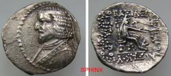 Ancient Coins - 595CRG5F) **** VERY RARE **** KINGS of PARTHIA.  Arsakes XVI. 78/7-62/1 BC. AR Drachm (3.30 g, 19 mm). Susa mint. Diademed and draped bust left, wearing torque ending in pellet; VF