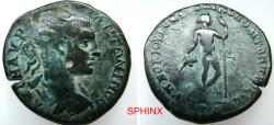 Ancient Coins - 455RL5Z) Roman Provincial, Elagabalus, Nicopolis ad Istrum, AE, (11.93 grms, 27 mm) Magistrate: Legate Novius Rufus, Obverse: AYT M AYΡ ANTΩNINOC, Radiate, draped, cuirassed bust