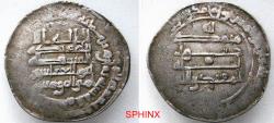 Ancient Coins - 573RL6Z) ABBASID CALIPHATE, THIRD PERIOD, AL-MUQTADIR BILLAH, 295-320 AH / 908-932 AD, AR DIRHAM 3.35 GRMS, 24.5 MM, STRUCK AT THE MINT OF MAH AL-KUFAH IN THE YEAR 308 AH; FINE+