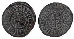 World Coins - Armenia, Levon I, 1198-1218 AD, AE 28mm, Bed. 29, XF/AXF