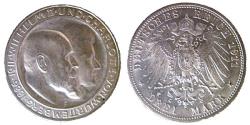 World Coins - WURTTEMBURG, WILLIAM II, SILVER WEDDING, 3 MARKS