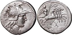 Ancient Coins - M TULLIUS, VICTORY QUAD, DENARIUS