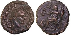Ancient Coins - EGYPT, ALEXANDRIA, DIOCLETIAN, ZEUS SEATED, TETRADRACHM