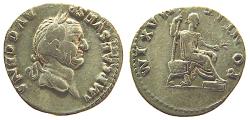 Ancient Coins - VESPASIAN, PONTIF, DENARIUS