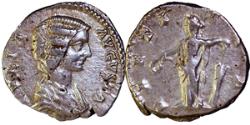 Ancient Coins - JULIA DOMINA, AR, LAETITA standing