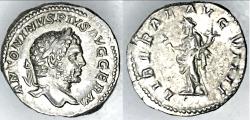 Ancient Coins - CARACALLA, LIBERTAS, DENARIUS