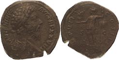 Ancient Coins - MARCUS AURELIUS, AE, ROMA