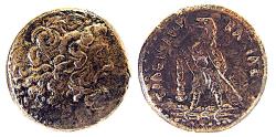 Ancient Coins - PTOLEMY II PHILADELPHUS, CLOSED WING EAGLE, HEMIOBOL