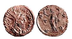 Ancient Coins - Victorinus, Pax standing, Antonianinus