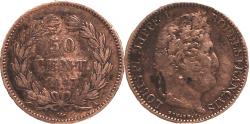Ancient Coins - 1847-A  France, 50 Centimes, KM-768-1,