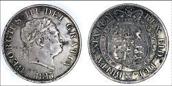 World Coins - GREAT BRITAIN, GEORGE III, 1817 SMALL HEAD, HALF CROWN