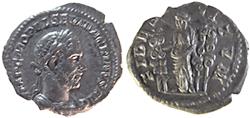 Ancient Coins - MACRINUS, FIDES, DENARIUS