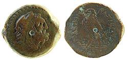 Ancient Coins - PTOLEMY VIII, EAGLE CLOSED WINGS, DIOBOL
