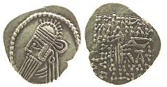 Ancient Coins - PARTHA, VOLOGASES IV, SEATED ARCHER, DRACHMA