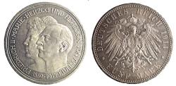 World Coins - GERMANY, ANHALT-DESSAU, FREDRICH II, SILVER WEDDING, 1914 A