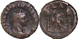 Ancient Coins - EGYPT, DIOCLETIAN, EAGLE between two Vexilla