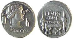 Ancient Coins - L FURIUS BROCCUS,  DENARIUS