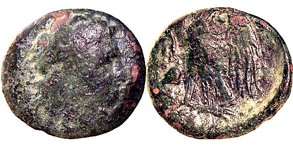 PTOLEMY I, SOTER, EAGLE WINGS OPEN, OBOL | Greek Coins