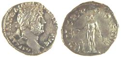 Ancient Coins - HADRIAN, GENIUS, DENARIUS