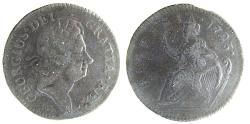 Us Coins - IRELAND, COLONIAL USA, GEORGE I, WOODS HIBERNIA, HALF PENNY