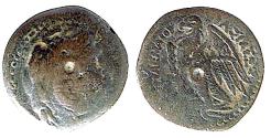 Ancient Coins - PTOLEMY V, EPIPHANES, OPEN WING EAGLE, CHALQUE