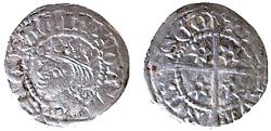 Ancient Coins - SCOTLAND, DAVID II, 4 MULLETS, SILVER PENNY