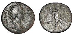 Ancient Coins - ANTONINUS PIUS, VIRTUS, SESTERTIUS