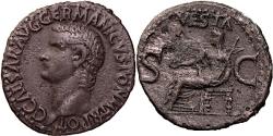 Ancient Coins - GAIUS, VESTA SEATED, AS