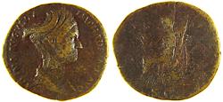 Ancient Coins - SABINA, VESTA, AS