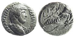 Ancient Coins - EGYPT, ALEXANDRIAN, HADRIAN, NILUS, TETRADRACHMA