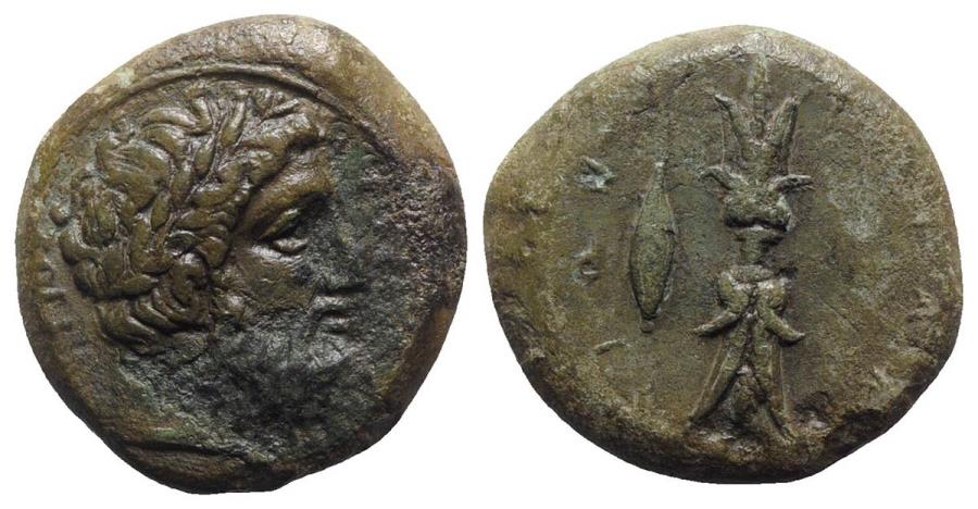Sicily Syracuse C 339 8 334 Ae Hemidrachm Greek Coins