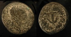 Ancient Coins - Judaea, Agrippa II. Under Claudius. AE 23. Caesarea