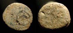 Ancient Coins - > Judaea. Alexander Jannaeus. Lead Tessera. H 1155