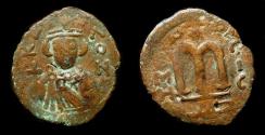 World Coins - Arab Byzantine. HOMS Mint (Emesa). Facing Imperial Bust. Foss 64. Extremely Rare