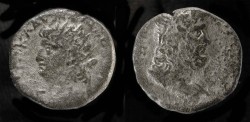 Ancient Coins - Nero 54-68 AD. Roman Egypt. AR Tetradrachme. Poseidon Reverse !