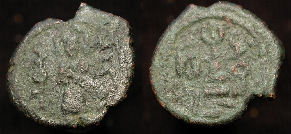 Arab Byzantine. Harran. Standing Caliph. Muhammad on left, Harran on ...