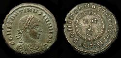 Ancient Coins - Constantine II  337-340 AD, as Caesar 317-337 AD.  AE Follis.  Ticinum Mint. RIC 172.