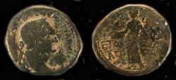 Ancient Coins -   Agrippa II under Vespasian. AE 27. Hendin 1292