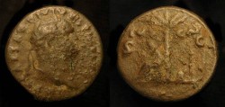 Ancient Coins - ** Reserved ** Titus, 79-81 AD.  AE Semis. Judaea Capta. Rare