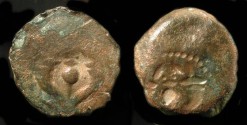 Ancient Coins - Judaea. Hasmonaean Kings. Brockage. 