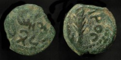 Ancient Coins - >Judaea. Porcius Festus, 59-62 AD. Procurator under Nero. AE Prutah. H 1351