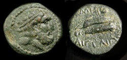 Ancient Coins - Cilicia, Aigeai. 2nd-1st Century BC. AE 14.  Herakles / Club &  Gorytos.
