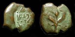 Ancient Coins -  Judaea. Alexander Jannaeus. AE Prutah. H 1145.