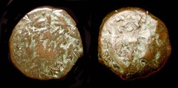 Ancient Coins - > Judah Aristobulus I. 104-103 BC. AE Prutah. H 1142.