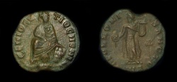 Ancient Coins - Pagan Civic Coinage under Maximinus II Daza. AE Quarter Follis. Antioch, circa 312 AD.