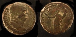 Ancient Coins - > Agrippa II under Vespasian. AE 27. Very Rare Type !